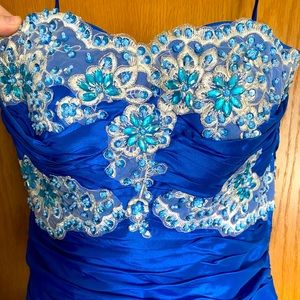 Strapless prom dress